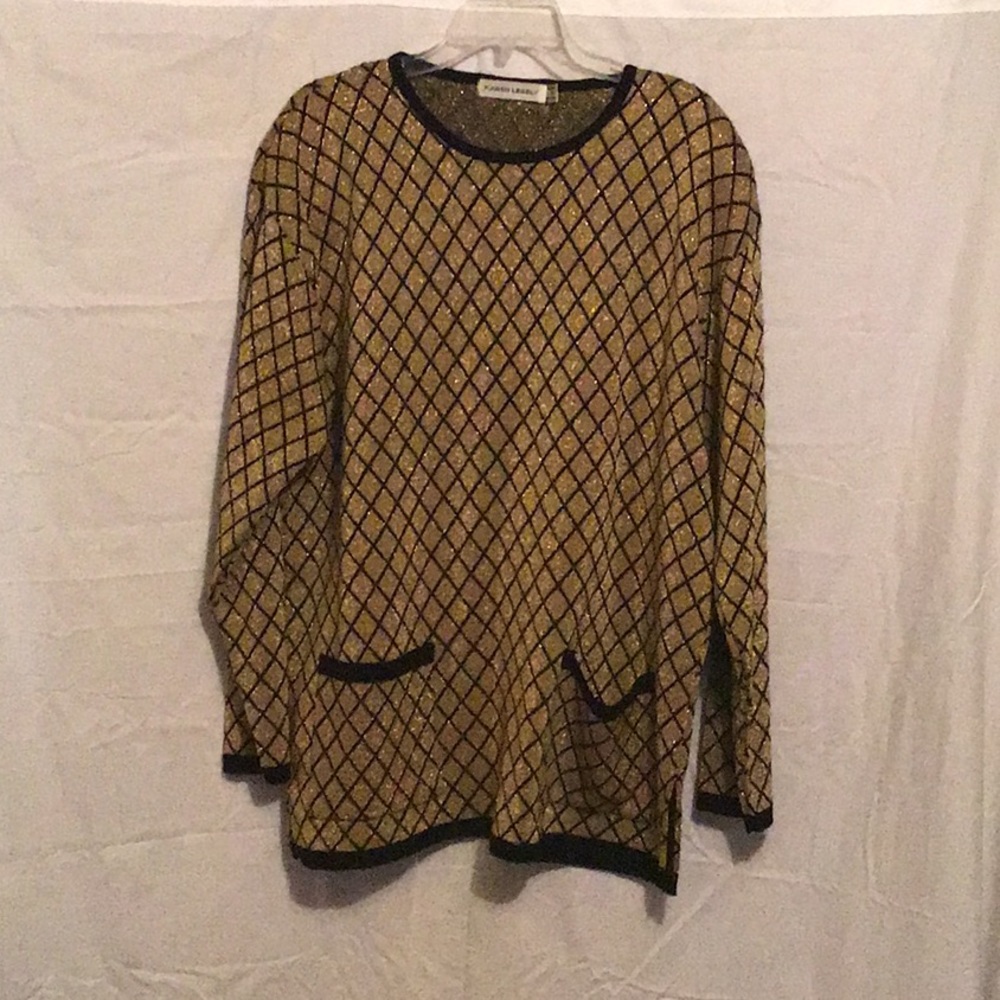 Black and Gold Sweater